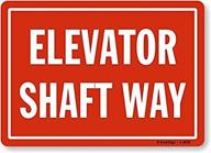 smartsign elevator shaft vinyl label logo