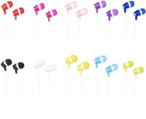 img 4 attached to 🎧 JustJamz Bubbles Colorful In-Ear Earbud Headphones: 10 Pack Bulk Earbuds for Classroom Kids & Students - iPhone, Android, Laptop Compatible - Mixed Colors