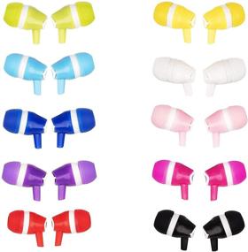 img 3 attached to 🎧 JustJamz Bubbles Colorful In-Ear Earbud Headphones: 10 Pack Bulk Earbuds for Classroom Kids & Students - iPhone, Android, Laptop Compatible - Mixed Colors
