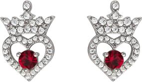 img 3 attached to 👑 Enchanting Disney Princess Sterling Zirconia Birthstone Jewelry for Girls – Sparkle with Elegance!