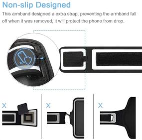 img 1 attached to JEMACHE iPhone 6 7 8 SE(2020) Armband: Fingerprint Touch Supported Arm Band Case for Gym Workout & Running with Key Holder (Dark) - Buy Now!