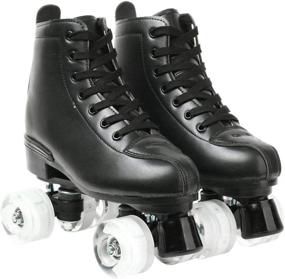 img 3 attached to Classic Roller Skates Adults Leather