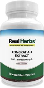 img 4 attached to 🌿 Premium Real Herbs Tongkat Ali Extract - 400mg - Longjack or Eurycoma Longifolia - 50 Vegetarian Capsules - Gluten Free