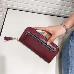 img 2 attached to Ladies Bi Fold Wallet Zipper 7 2X3 7X0 27In Women's Handbags & Wallets