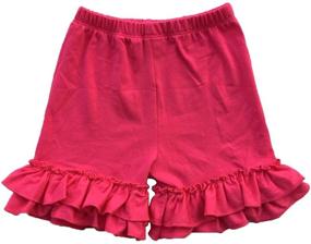 img 2 attached to Stylish Coralup Ruffles Leggings: Adorable Toddler Trousers for Girls' Clothing