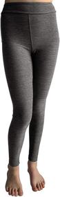 img 4 attached to 🔥 Stylish Popinjay Workout Leggings for Girls - Charcoal Heather Activewear