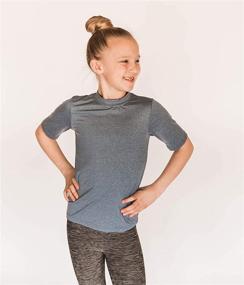 img 1 attached to 🔥 Stylish Popinjay Workout Leggings for Girls - Charcoal Heather Activewear