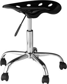 img 4 attached to 💺 OneSpace Computer Task Chair: Ergonomic Tractor Seat Design in Sleek Black