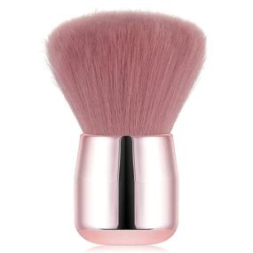 img 4 attached to 💅 Efficient Nail Art Dust Powder Remover Brush, Nail Art Dust Cleaner Brush, Soft Kabuki Makeup Brush (Pink)