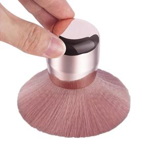 img 3 attached to 💅 Efficient Nail Art Dust Powder Remover Brush, Nail Art Dust Cleaner Brush, Soft Kabuki Makeup Brush (Pink)