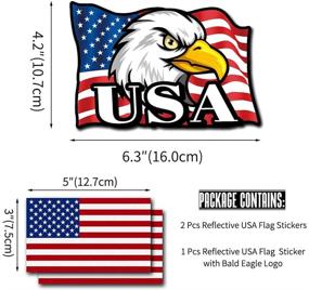 img 3 attached to Yeapop American Stickers Motorcycles Cases Patriotic