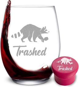 img 4 attached to Treasure Trades Trashed Raccoon Stemless