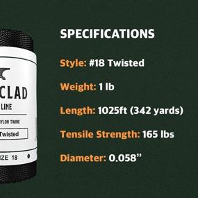 img 2 attached to 🎣 Ironclad Supply Tarred Bank Line: Premium Nylon Twine for Fishing, Hunting, Camping & Bushcraft Activities – Strong, Odorless and Mess-Free Tar Coating