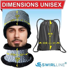 img 1 attached to Stay Cozy and Connected with our Bluetooth Beanie Wireless Hat with Scarf - Upgraded Bluetooth 5.0 Headphone Beanie for Women Men Teens - Knitted Fleece Music Hat - Gorros con Bluetooth