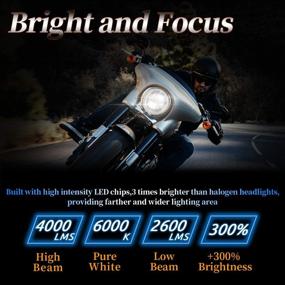 img 3 attached to 🚚 TRUCKMALL 7" LED Headlight DOT Kit - Enhanced Headlamp for Harley Davidson Touring Ultra Classic Electra Street Glide FatBoy Heritage Softail Slim Deluxe Switchback Road King Yamaha Motorcycle (Black)