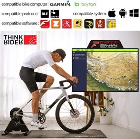 img 3 attached to 🚴 ThinkRider A1 Direct Drive Bike Trainer Stand for Quiet Indoor Riding - Portable Design with Built-in Power Meter and Preset 3% Slope - ANT+&amp;BLE Compatible