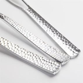 img 2 attached to 🍴 Supernal 300pcs Silver Plastic Forks: Elegant, Premium Disposable Forks with Special Hammered Design for Big Parties, Weddings, and Catering Events