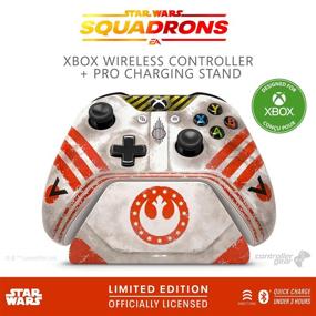 img 4 attached to 🎮 Официально лицензированный Star Wars: Squadrons Controller Gear - Набор для Xbox One Limited Edition с беспроводным контроллером и зарядной станцией Pro Charging Stand - Disney, Lucasfilm Ltd.