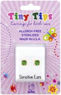 birthstone earrings hypoallergenic sensitive peridot august logo