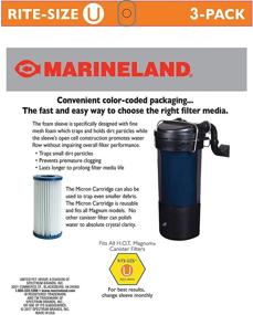 img 3 attached to 🔍 Enhance Filtration Efficiency with MarineLand Rite-Size U Bonded Foam Sleeve for HOT Magnum Filter