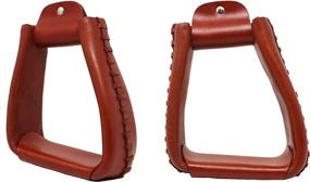 img 2 attached to PRORIDER Western Leather Covered Stirrups