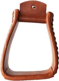 img 1 attached to PRORIDER Western Leather Covered Stirrups