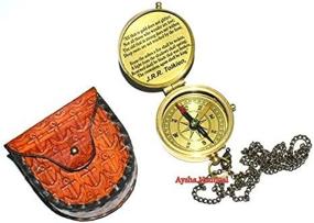 img 1 attached to Aysha Nautical Compass Tolkien Leather