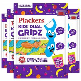 img 4 attached to 🦷 Plackers Kids Dental Floss Picks 300 Count - Multicolor, Fruit Smoothie Swirl - Pack of 4! Original Version : Where to Buy