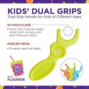 img 3 attached to 🦷 Plackers Kids Dental Floss Picks 300 Count - Multicolor, Fruit Smoothie Swirl - Pack of 4! Original Version : Where to Buy