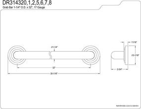 img 2 attached to Kingston Brass DR314327 Восстановительный сатин