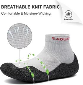 img 3 attached to SAGUARO Women's Barefoot Sock Shoes: Non-Slip, Ultra-Portable Footwear for Yoga, Walking & More!