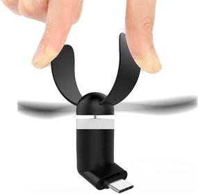 img 1 attached to Portable Mini USB Type C Fan with Micro USB and Type C Compatibility - BESTZY Handheld Dock Cool Mini Fan (6Pcs)