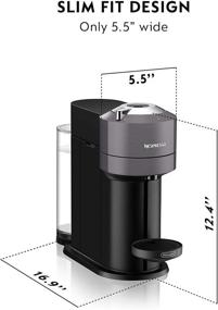 img 3 attached to Nespresso Vertuo Next Coffee and Espresso Maker: Cutting-Edge Dark Grey Delight by De'Longhi