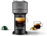 nespresso vertuo next coffee and espresso maker: cutting-edge dark grey delight by de'longhi logo