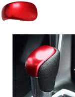 duoles carbon fiber print interior trim air vent outlet steering wheel gear shift knob for honda accord 10th 2018 2019 2020 (red gear shift knob trim) logo