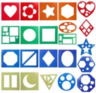 🎨 btsky 22 pcs primary shapes template set: enhance crafts, creativity & learning logo
