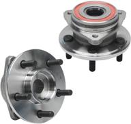 ⚙️ detroit axle - front wheel hub and bearing assembly replacement for jeep cherokee tj wrangler - 4wd non-abs 5 lugs - set of 2 logo