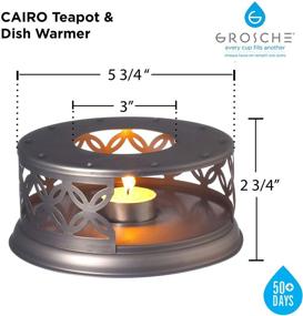 img 3 attached to 🍵 Enhance Your Tea Experience with the GROSCHE Cairo Premium Teapot Warmer – Perfect for Glass Teapots and Heatproof Dish Warming!