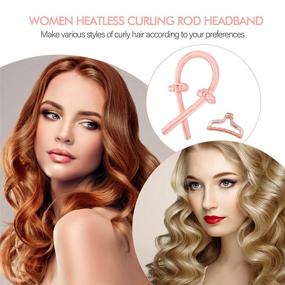 img 2 attached to 🌀 BZKDEGT Heatless Hair Curlers: Overnight No Heat Silk Foam Hair Rollers for Long Medium Hair, Curling Rod Headband, Soft Ribbon DIY Hair Styling Tools