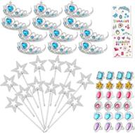 👑 delightful 50-piece princess pretend jewelry set for girls' royal dress up parties логотип