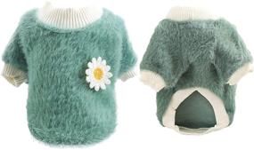 img 2 attached to 🌼 Cute Daisy Style Dog Sweaters to Keep Your Small, Medium, and Large Dogs Warm on Cold Days