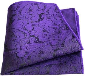 img 1 attached to CANGRON Purple Paisley Cravat Pocket