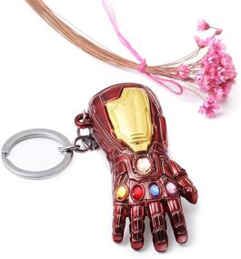 img 3 attached to 🔑 Marvel Avengers Keychain Bottle Openers Set: Sio & Tan Mjolnir, Iron Man Nano Gauntlet, Captain America Shield, and Thor Hammer