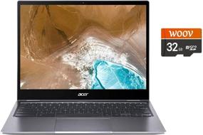 img 3 attached to 💻 Acer Chromebook Spin 713 with 2K VertiView Touch Screen - Intel Core i3-10110U, 4GB DDR4, 64GB eMMC, Backlit Keyboard, Chrome OS, Bundled with Woov 32GB SD Card