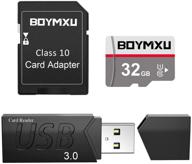 📸 32gb boymxu tf memory card with adapter and usb 3.0 card reader - high-speed uhs-i class 10 memory card logo