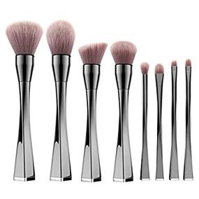 img 1 attached to 💄 Premium 8PCS Luxspire Makeup Brushes Set - Professional Fiber Cosmetic Tools for Flawless Beauty: Powder Foundation, Eyeshadow, Lip Blush, Contouring & Blending