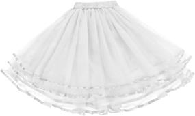 img 3 attached to 👗 LaceLady Classic Women's Petticoat Tutu Underskirt Crinoline Dance Slip with Belt