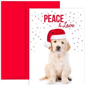 img 2 attached to 🎄 Masterpiece Studios Holiday Collection: Christmas Lab 18-Count Boxed Cards & Envelopes - 7.8" x 5.6