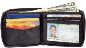 img 3 attached to 💼 Streamlined Big Skinny Zippered Bi Fold Wallet: The Ultimate Space-saving Wallet Solution