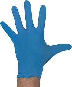 img 1 attached to Powder & Latex Free Disposable Blue Gloves - Vinyl/Nitrile Blend - All Purpose Single Use Glove